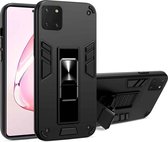 Voor Samsung Galaxy A81 2 in 1 PC + TPU schokbestendige beschermhoes met onzichtbare houder (zwart)