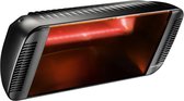 Progretti Heliosa 66 Black Terrasverwarmer - Hangend - 2000W - Met 500 cm Aansluitsnoer - Zwart