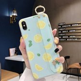 Citroenpatroon polsband TPU-hoesje voor iPhone 8 Plus & 7 Plus (citroenpatroon model A)