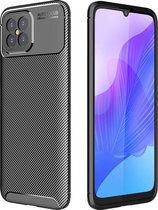 Voor Huawei nova 8 SE koolstofvezel textuur schokbestendig TPU-hoesje (zwart)