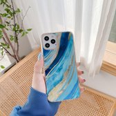 IMD Stars River Marble Pattern schokbestendige TPU beschermhoes voor iPhone 11 (A1)