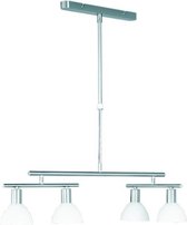 LED Hanglamp - Iona Dolina - E14 Fitting - 5-lichts - Rond - Mat Nikkel - Aluminium