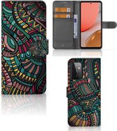 GSM Hoesje Geschikt voor Samsung Galaxy A72 Flip Case Aztec