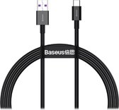Câble USB-A vers USB-C Baseus Superior Series 66 Watt 1 mètre Zwart