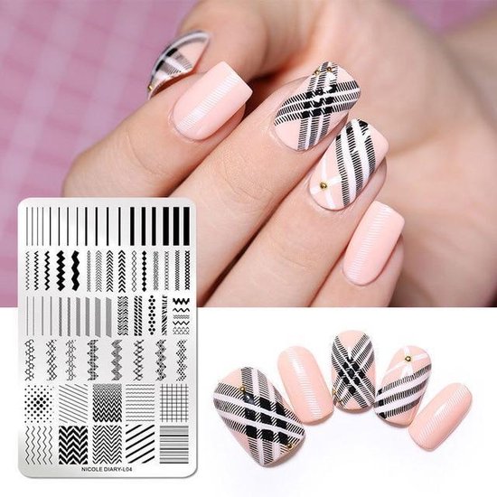 6 Plaques à Tamponner Pour Nail Art – Motifs Chinois Et Orientaux – Acier Inoxydable 60x120mm – Pour Manucure DIY