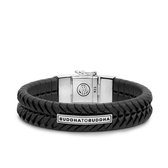 Buddha to Buddha armband Komang Leather Black Large (F) 21 cm 161BL