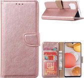 Samsung Galaxy A12 - Bookcase Rose Goud - portemonee hoesje