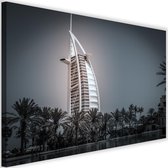 Schilderij Hotel Dubai, 2 maten, grijs/wit, Premium print