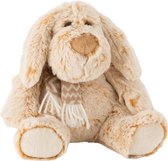 Pluche hond met sjaal S