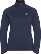 Odlo Midlayer 1/2 zip CARVE CERAMIWARM BLAUW - Maat XS