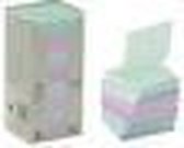 Post-it recycled Z-notes, 100 vel, ft 76 x 76 mm, assorti, pak van 16 blokken