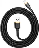 Baseus CALKLF-AV1 USB-kabel 0,5 m USB A Goud, Zwart