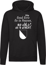 Good girls Go to heaven bad girls go to Utrecht Hoodie | utrecht | utreg |  sweater | trui | unisex | capuchon