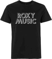 Roxy Music Heren Tshirt -S- Retro Logo Zwart