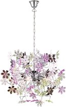 LED Hanglamp - Hangverlichting - Trinon Flowy - E27 Fitting - 4-lichts - Rond - Glans Chroom - Aluminium