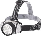 LED Hoofdlamp - Igna Slico - Waterdicht - 50 Meter - Kantelbaar - 23 LED's - 1.1W - Zilver | Vervangt 9W