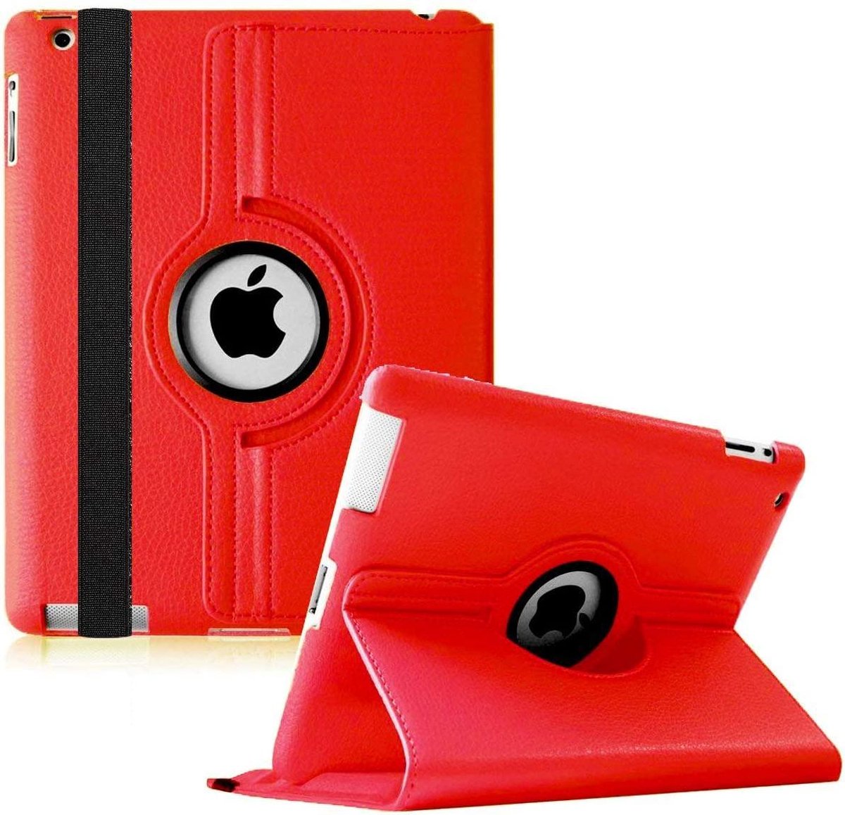 Draaibaar Hoesje 360 Rotating Multi stand Case - Geschikt voor: Apple iPad 3 9.7 (2012) inch - rood