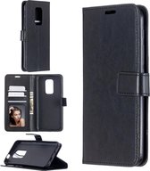 Portemonnee Book Case Hoesje Geschikt voor: Motorola Moto G9 Play & E7 Plus -  zwart