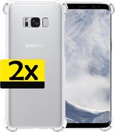 Samsung S8 Hoesje Transparant Shockproof - Samsung Galaxy S8 Case - Samsung S8 Hoes Transparant - 2 Stuks