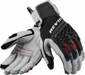 REV'IT! Sand 4 Light Gray Black Motorcycle Gloves XL - Maat XL - Handschoen