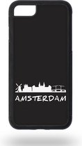 Amsterdam black and white Telefoonhoesje - Apple iPhone 7 / 8 / SE2