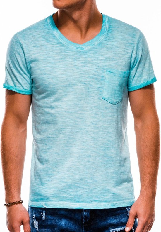 Heren - T-shirt - S1053 - Ice Blue 