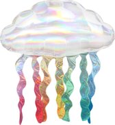Amscan Folieballon Supershape Iri. Cloud With Streamers 45 Cm