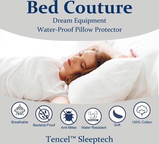 Bed Couture (2 pièces) Protecteur de coussin en TENCEL™ de haute qualité 60  x 70 cm... | bol.com
