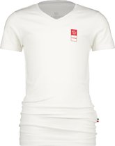 Vingino T-shirt B-basic Jongens Katoen/elastaan Wit Maat 116