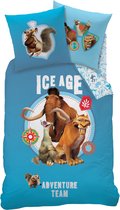 Ice Age Adventure - Dekbedovertrek - Eenpersoons - 140 x 200 cm - Blauw