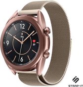 Milanees Smartwatch bandje - Geschikt voor  Samsung Galaxy Watch 3 Milanese band 41mm - champagne - Strap-it Horlogeband / Polsband / Armband
