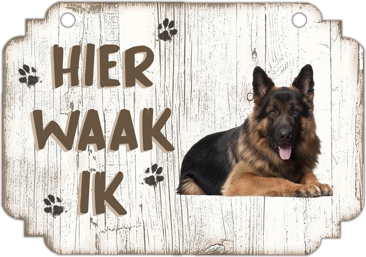 Bol.com Waakbord | Hier Waak Ik: Oudduitse Herder aanbieding