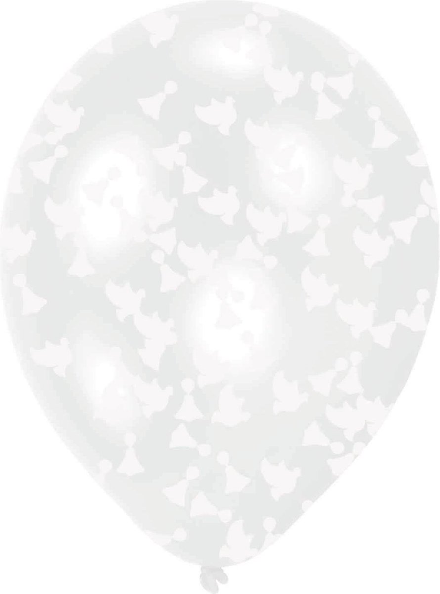 Amscan Ballonnen Wedding Confetti Latex Wit 6 Stuks - Amscan