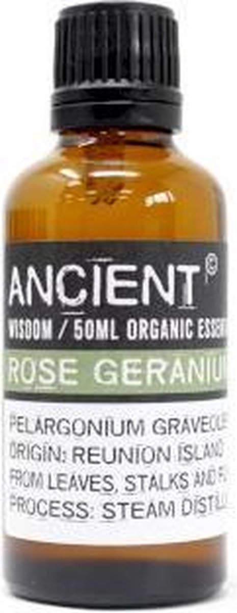 Goedkoopste Biologische Etherische olie Rozen Geranium - 50ml - Essentiële Oliën - Aromatherapie - Essentiële Rozen Geranium Olie
