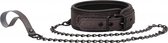 Ouch - Elegant Collar with Leash - Titanium Grey