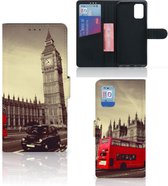 Mobiel Bookcase Geschikt voor Samsung Galaxy A02s Flip Cover Geschikt voor Samsung M02s Smartphone Hoesje Londen