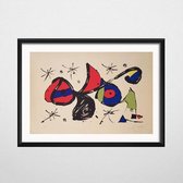 Joan Miro Poster 10 - 50x70cm Canvas - Multi-color