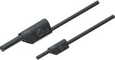 SKS Hirschmann MAL S WS 2-4 100/1 Câble de mesure de sécurité Fiche banane 4 mm Fiche banane 2 mm 1,00 m Zwart 1 pièce(s)