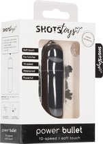 Power Bullet - Black - Bullets & Mini Vibrators - Shots Toys New