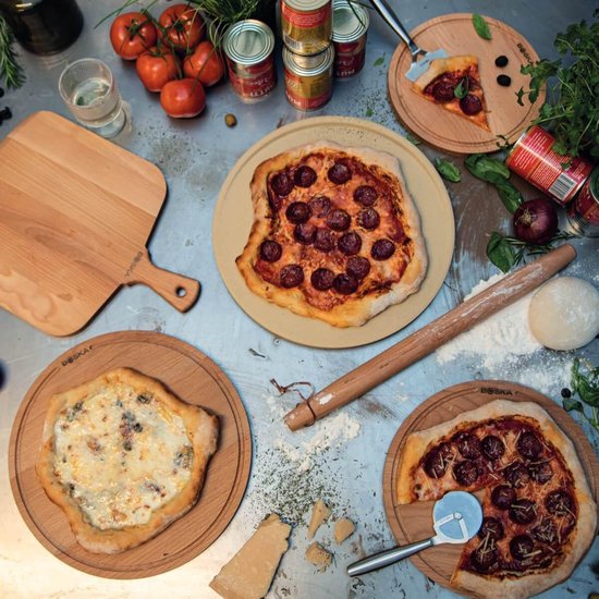 Boska Pizzasteen Deluxe L - voor Oven & BBQ - Knapperige pizza's - Ø 35 cm - BBQ Accessoires