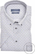 LeDub Korte mouw Overhemd - 0139913 Blauw (Maat: XL)