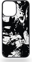 Abstract black and white art Telefoonhoesje - Apple iPhone 12 Pro Max