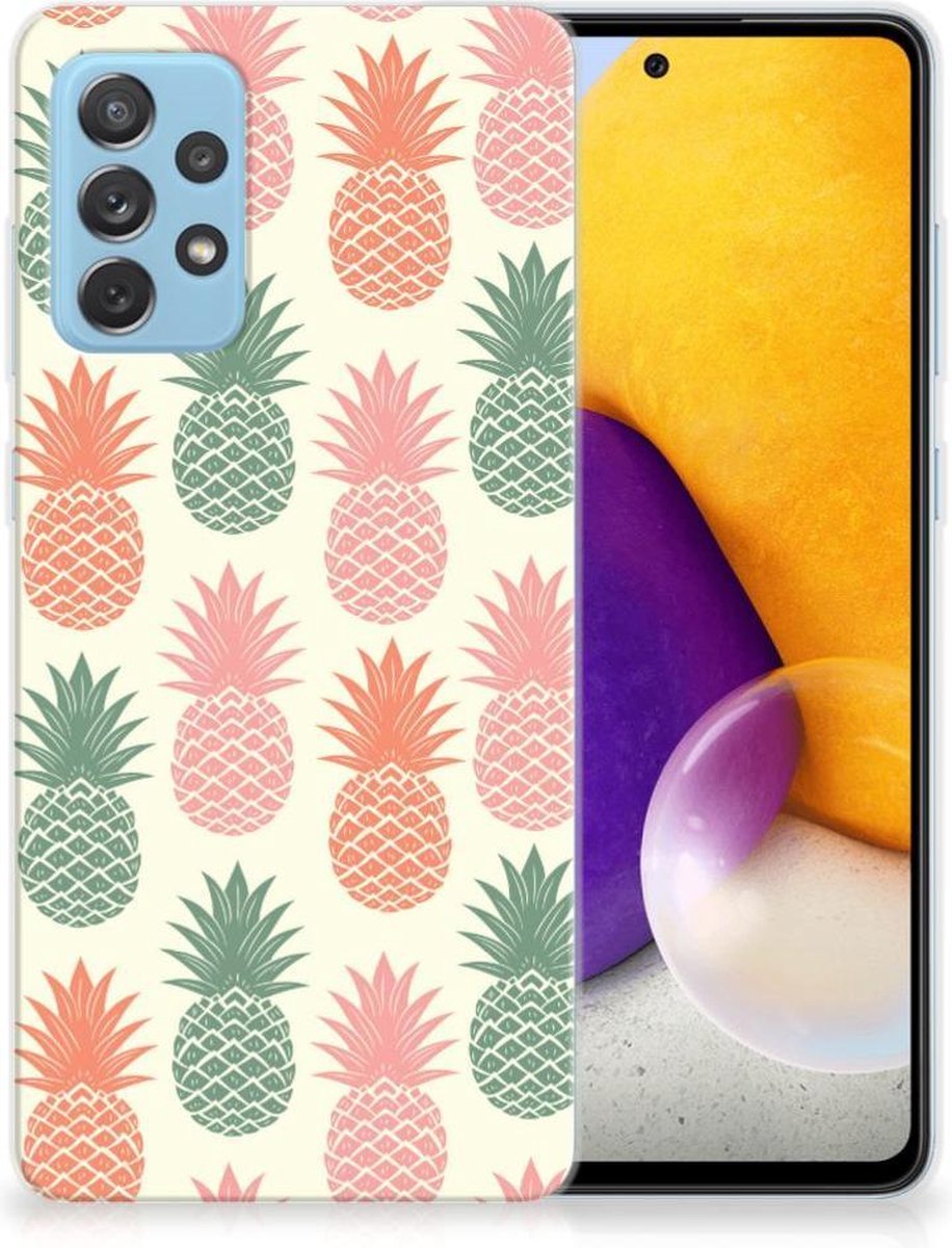 Samsung Galaxy A72 Siliconen Case Ananas