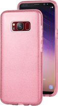 Voor Galaxy S8 TPU Glitter All-inclusive beschermhoes (roze)