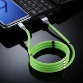 USB naar USB-C / Type-C lichtgevende magnetische attractie datakabel, lengte: 1m (groen)