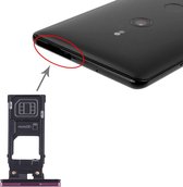 SIM-kaarthouder + Micro SD-kaarthouder voor Sony Xperia XZ3 (paars)