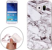 Voor Galaxy S6 / G920 Wit Marmerpatroon Zachte TPU Beschermende Cover Case