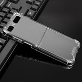Voor Samsung Galaxy Z Flip TPU + PC Transparante Vierhoekige schokbestendige explosieveilige beschermhoes