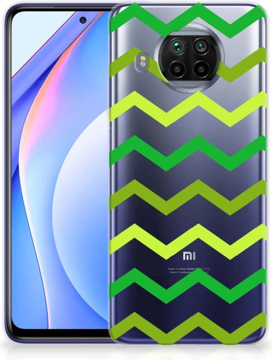 Xiaomi Mi 10T Lite TPU bumper Zigzag Groen