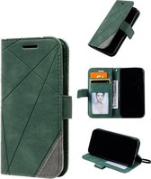 Samsung Galaxy S21 Hoesje Bookcase - Leer - Portemonnee - Book Case - Wallet - Flip Cover - Samsung Galaxy S21  - Groen